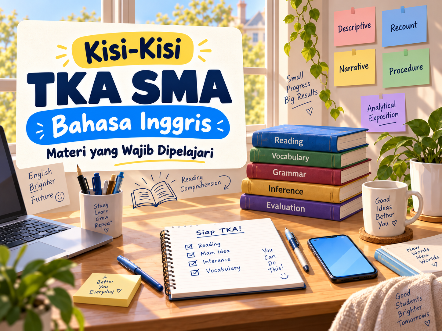Kisi-Kisi TKA SMA Bahasa Inggris: Materi dan Kompetensi yang Wajib Dipelajari